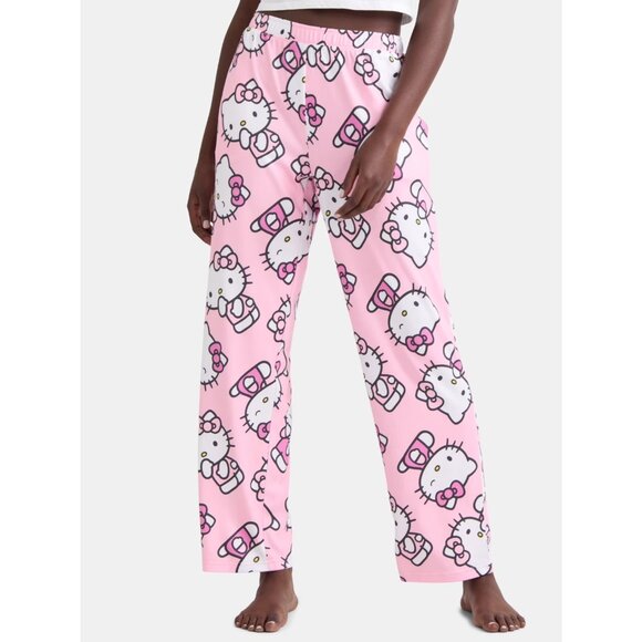 Sanrio, Women's Print Pajama Pants, Hello Kitty Poses, Size L, Relaxed Fit - Picture 1 of 5